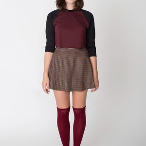 American Apparel Houndstooth Circle Skirt